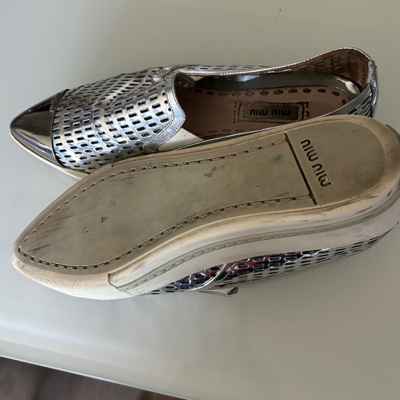 MIU MIU SILVER womens shoes - Picture 3 of 3